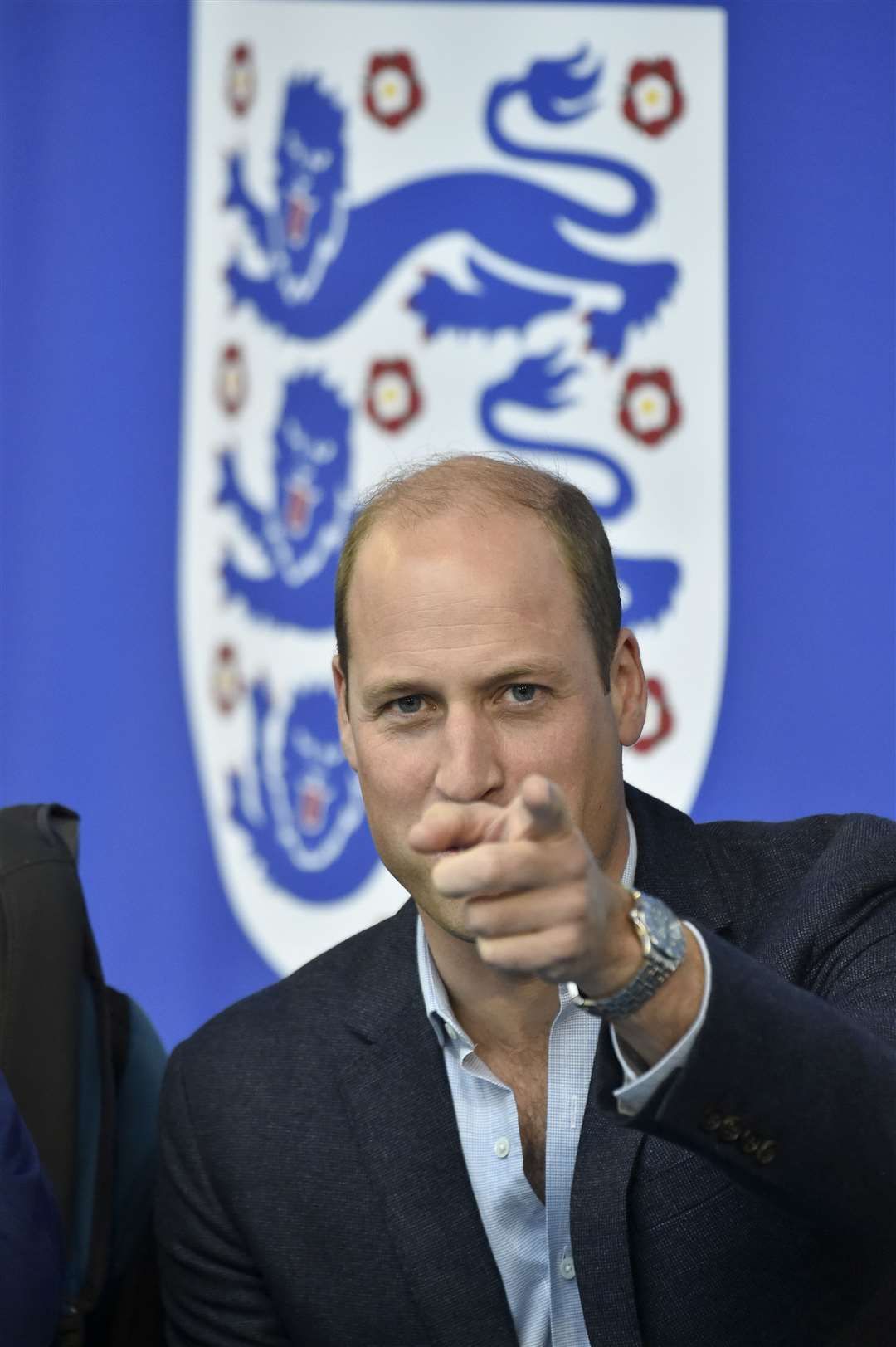 The Prince of Wales during a visit to St George’s Park (Rui Viera/PA)