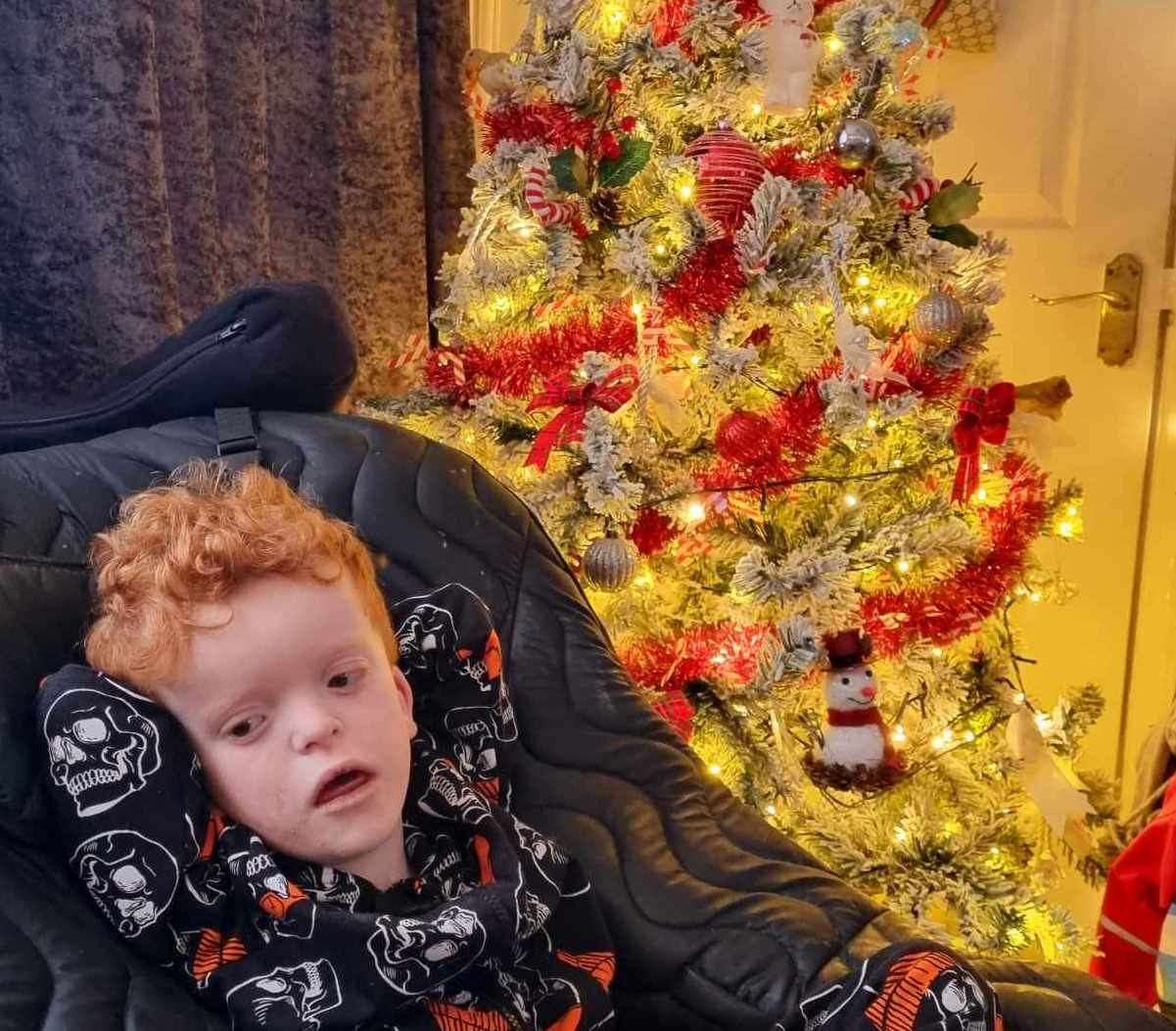 Carter has been discharged and is ready to celebrate Christmas at home with his familyPicture: Leigh-Anne Gates