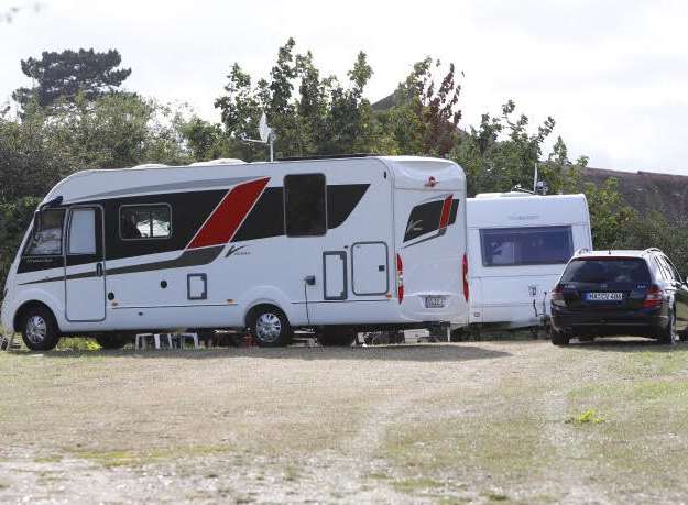 Travellers have previously appeared at Aylesford Station