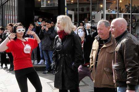 Launch of new game called Harlequin, Buttermarket, Canterbury.