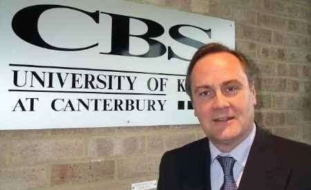 TOP NOTCH: Martyn Jones will be taking over as head of Canterbury Business School in January