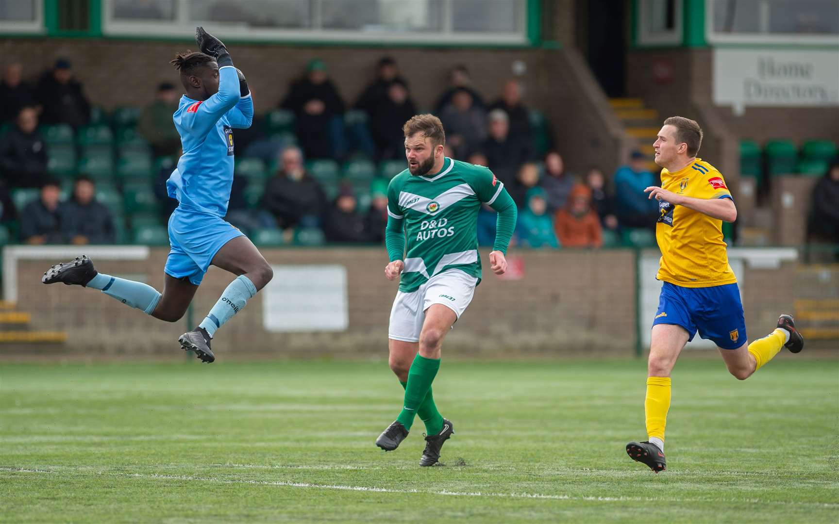 Gary Lockyer lobs the Lancing keeper for the only goal of the game. Picture: Ian Scammell