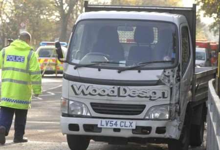 Police at the scene of the incident. Picture: GRANT FALVEY