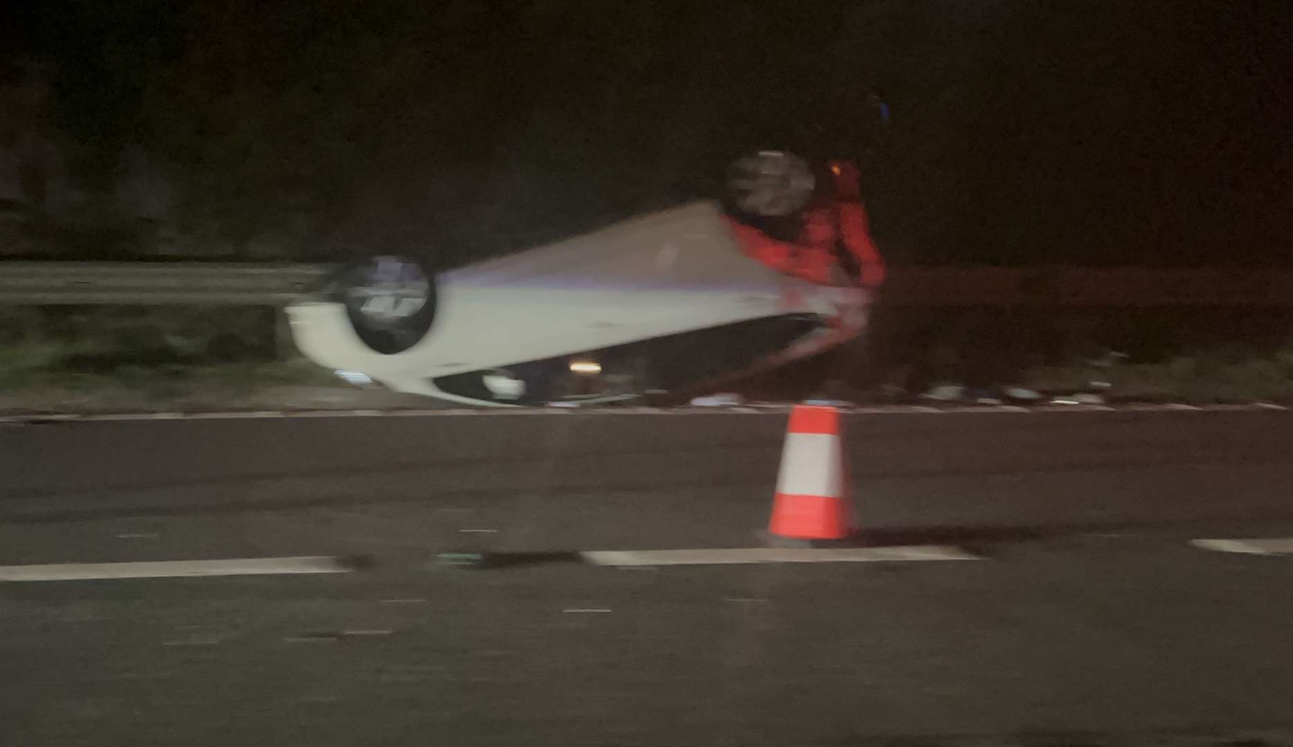 A20 at Sidcup closed after car overturns