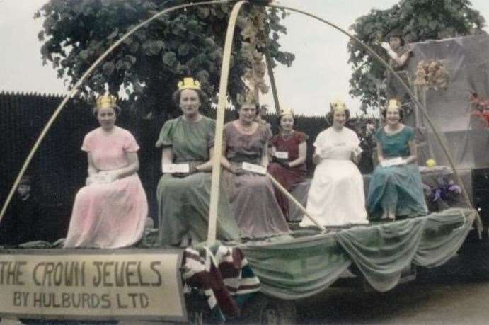 Employees from Hulburds department store in 1977. The store is now Kapas's dessert parlour. Picture: Sittingbourne Heritage Museum.