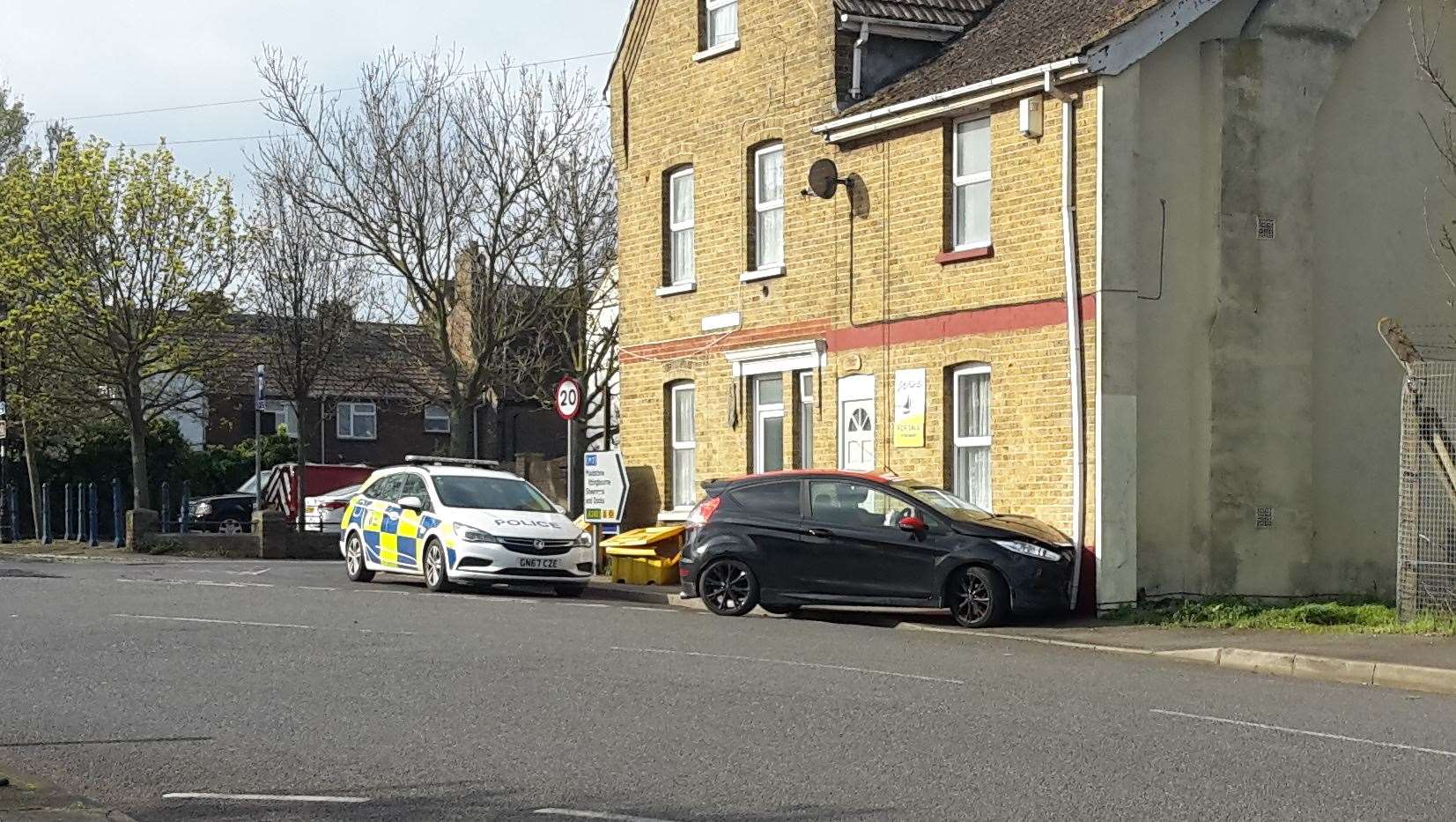 The crash happened in Queenborough