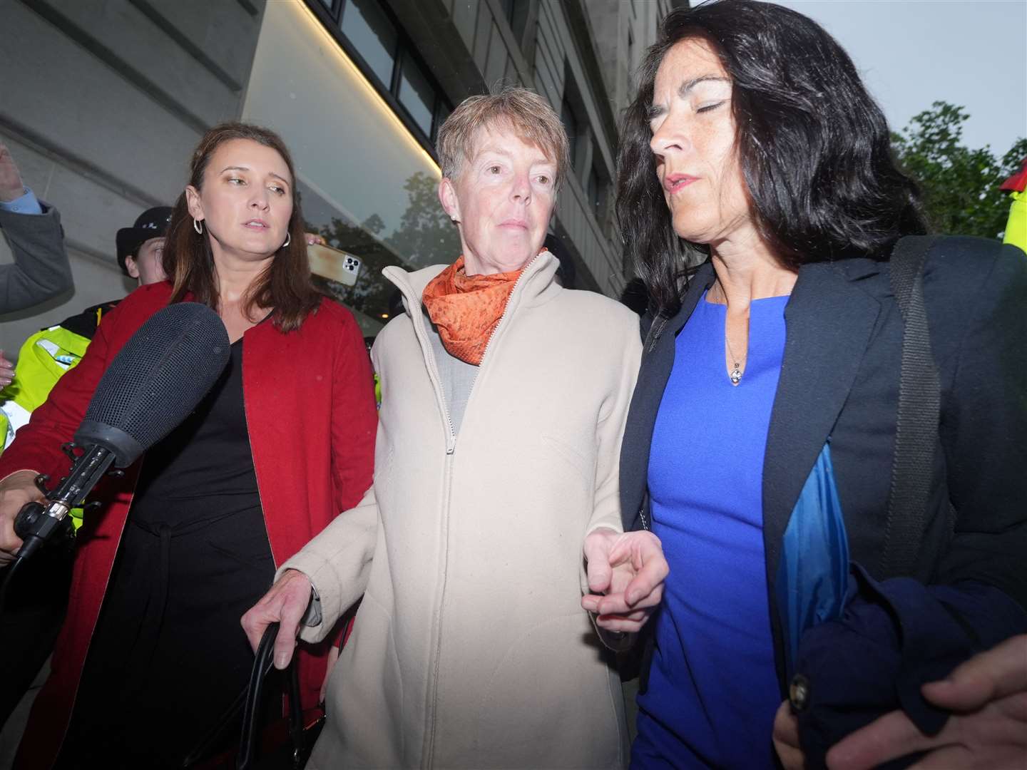 Former Post Office boss Paula Vennells (centre) arrives to give evidence to the Post Office Horizon IT Inquiry at Aldwych House in central London (Yui Mok/PA)