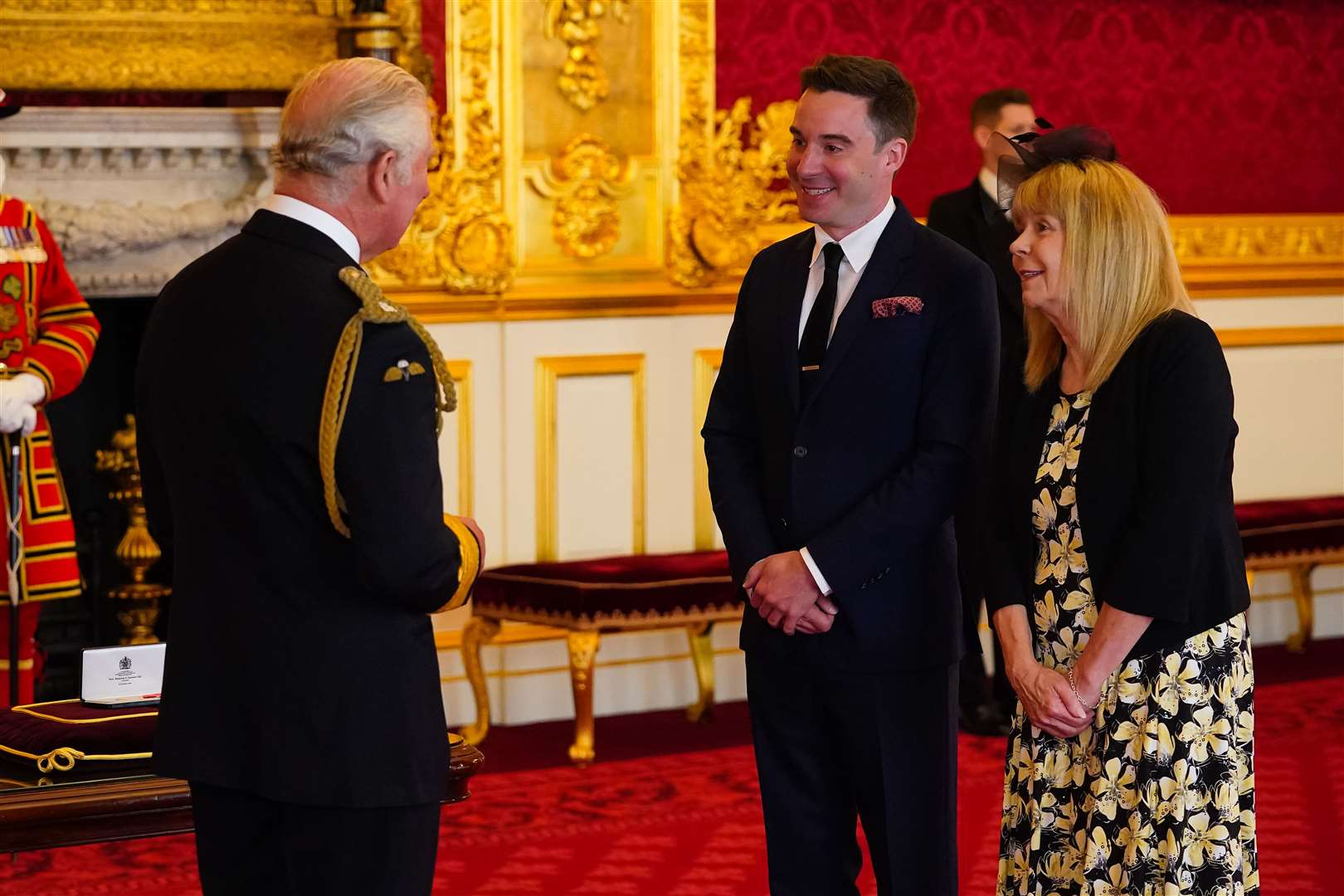 James Graham receives his award from the Prince of Wales (Aaron Chown/PA)