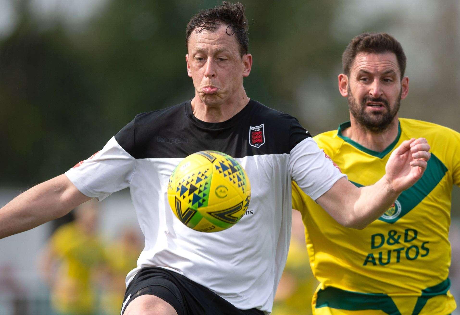 Legendary Faversham defender Matt Bourne. Picture: Ian Scammell