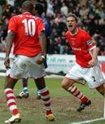 BACK: Darren Bent and Luke Young