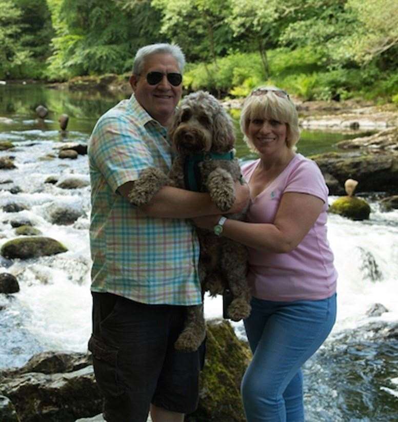 John and Melanie Butcher before their weight loss