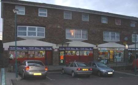 Youths congregate outside the parade of shops in Mackenzie Way at Gravesend