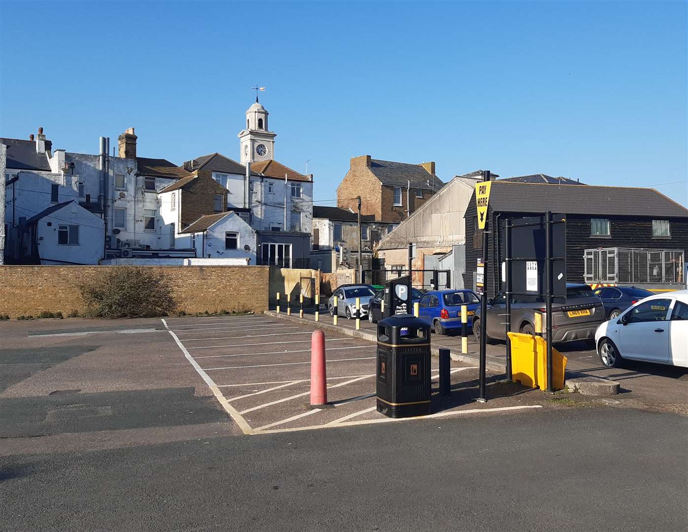 The development site on Herne Bay seafront includes the Beach Street car parks