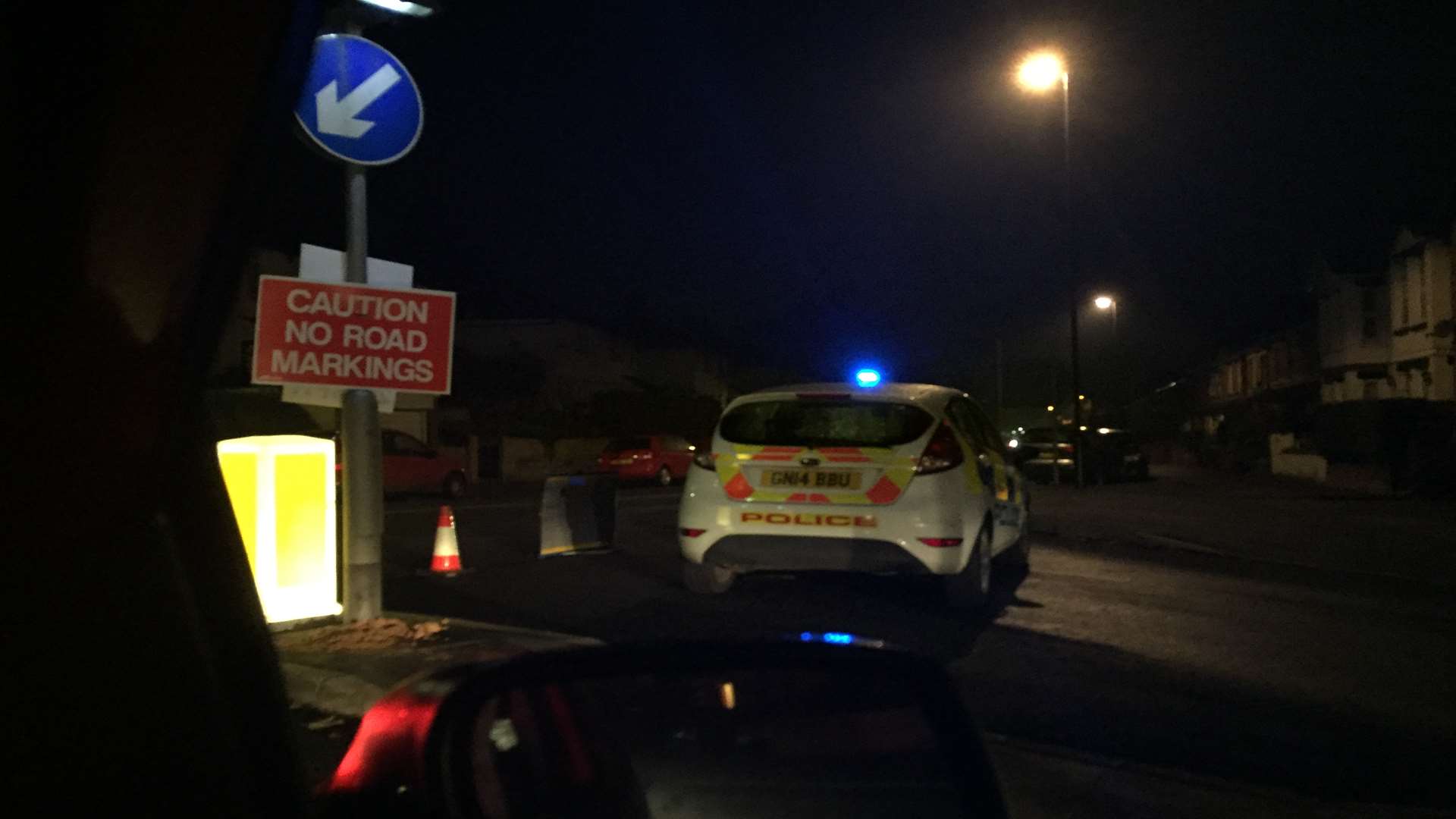 Police have blocked off Tovil Road at the junction of College Road to stop cars heading into Maidstone near the crash site.