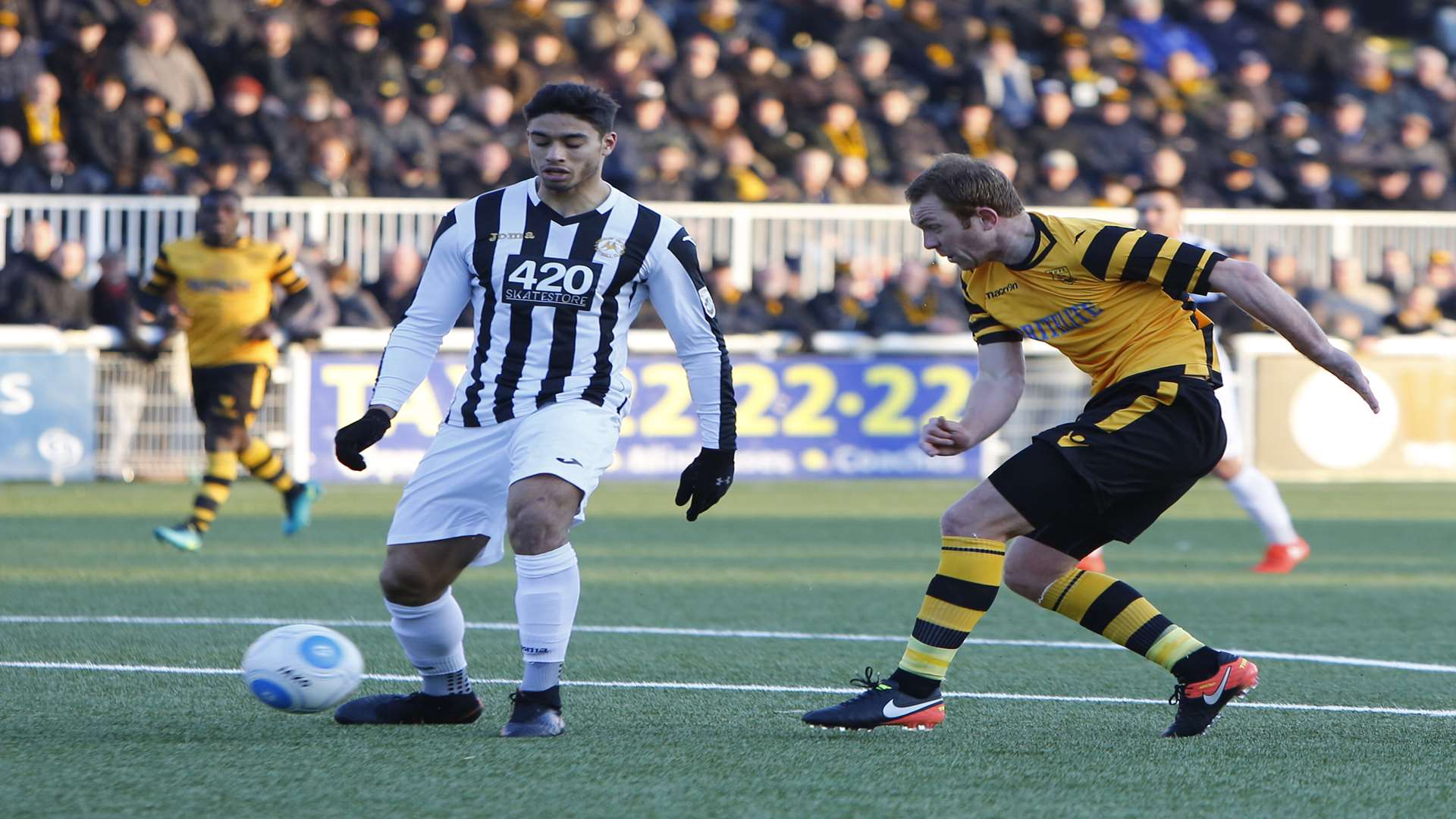 Stuart Lewis goes for goal against Torquay Picture: Andy Jones