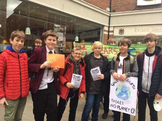 Toby Child and Theo Parker-Banks, both in Year 9 at Simon Langton Boys' Grammar, were among those attending with their friends