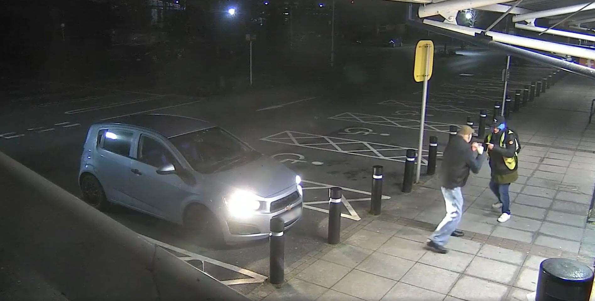 Trevor Weston fights off Michael Collins during the attempted robbery outside Sainsbury’s (South Wales Police/PA)