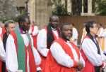 Bishops in the procession to the west door of the Cathedral for the Lambeth Conference service