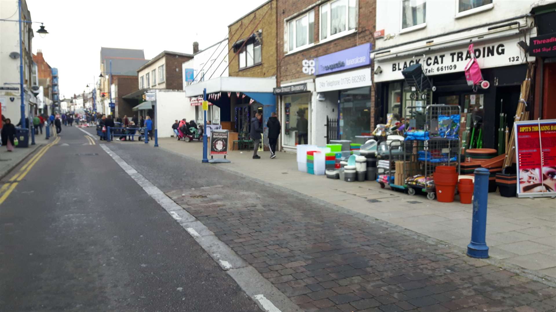 Sheerness High Street closed to traffic last year