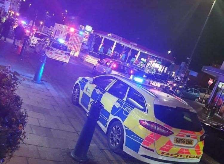 Police and ambulances were called to Milton Road, Gravesend. Picture: Jonjo O'Connell.