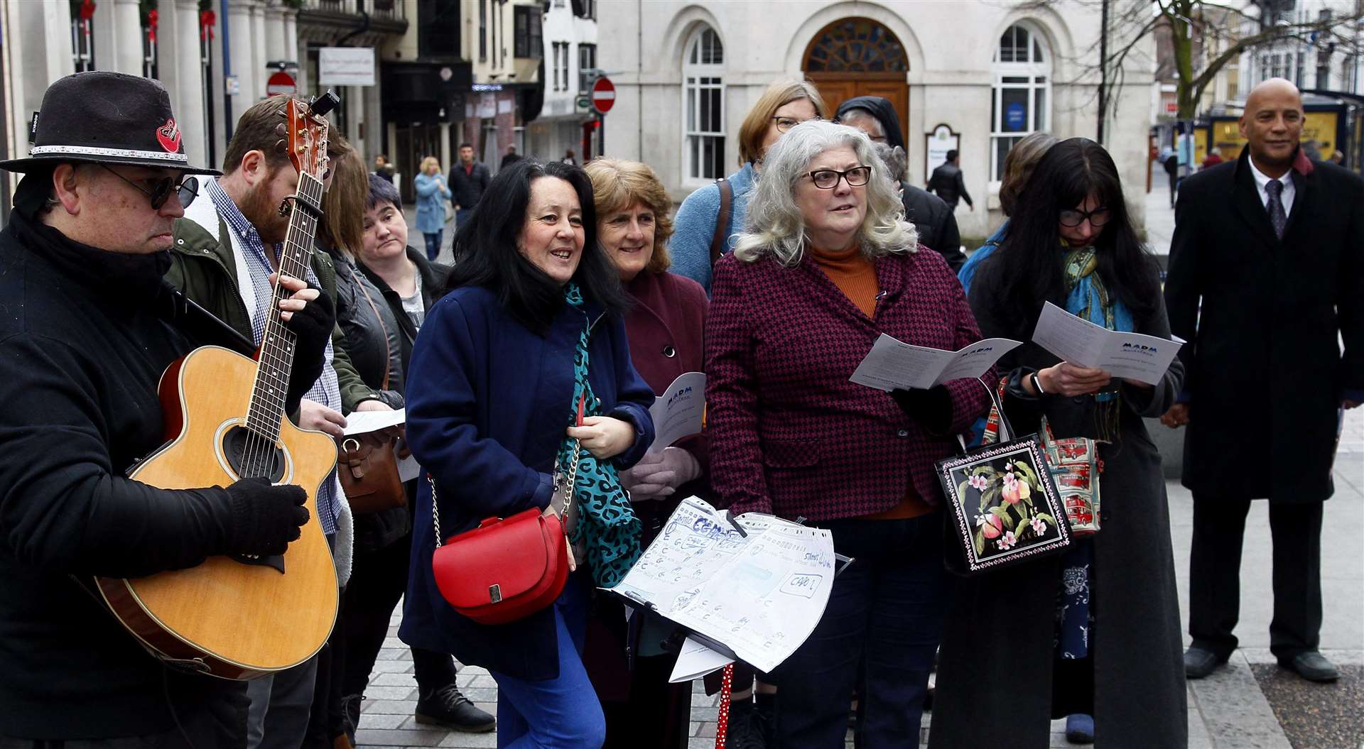 A service was held for homeless people who have died in Maidstone last year in Jubilee Square. Picture: Sean Aidan