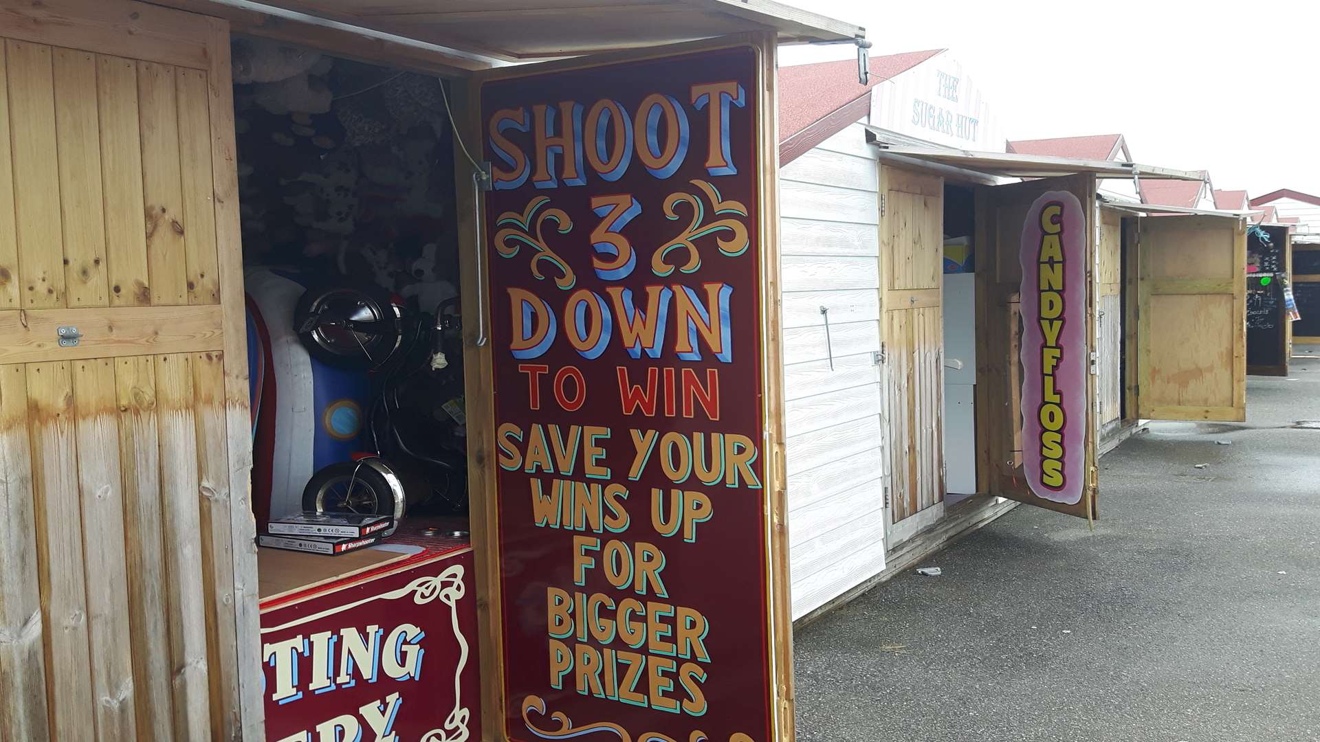 More than 30 beach huts were broken into