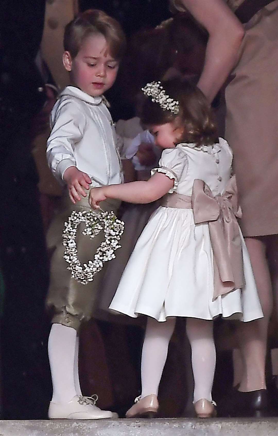 George and his sister were attendants for Auntie Pippa’s wedding (Justin Tallis/PA)