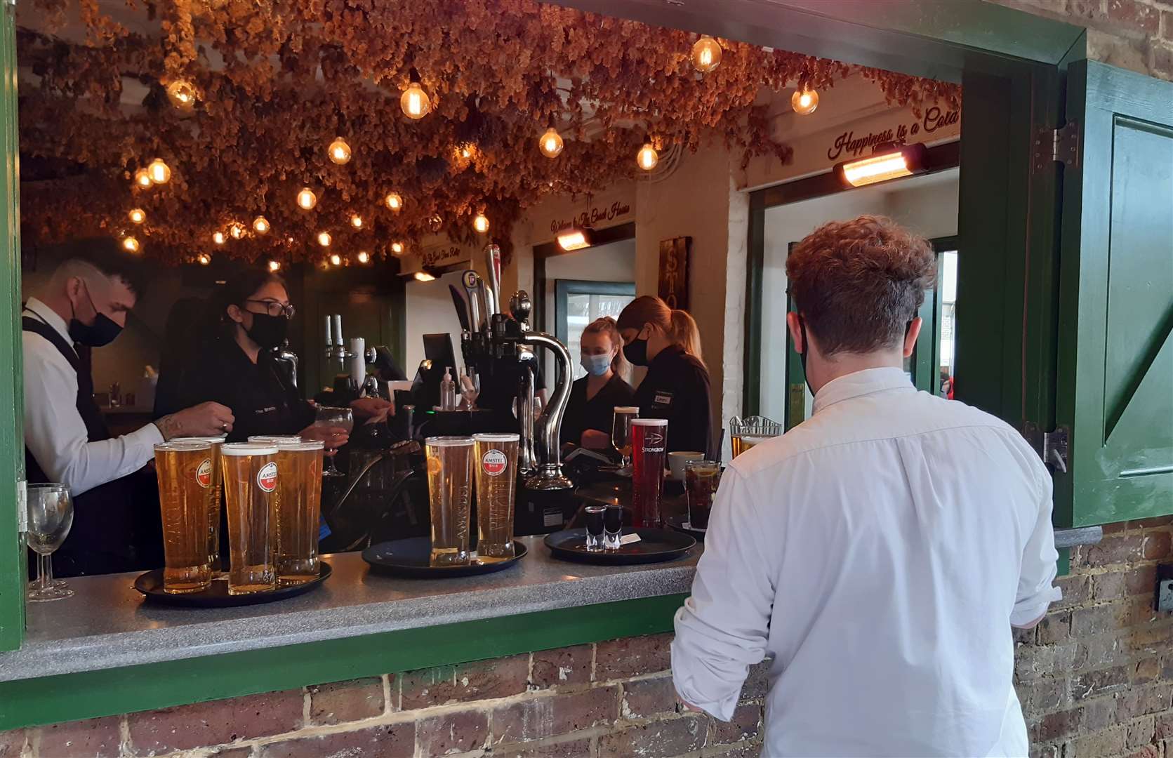 The outside bar at The Brenchley in Maidstone