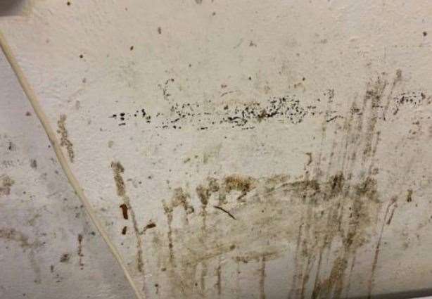 Mouldy, dirty walls were found at Ho Ho Chinese in Folkestone, as well as at their previous inspection last year