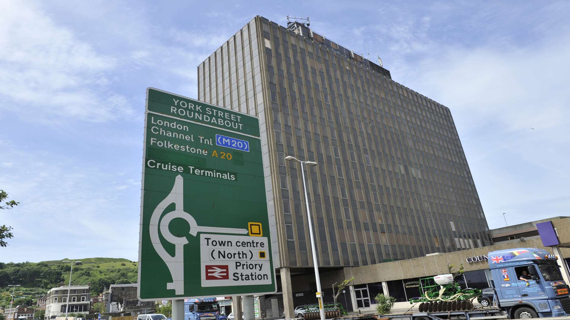 Even Dover's ugliest building made an on-screen appearance: Burlington House