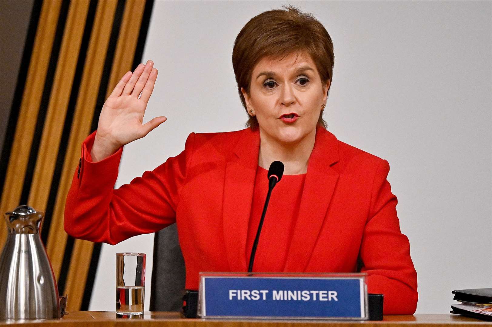 Nicola Sturgeon was questioned for eight hours by MSPs on the Committee on the Scottish Government Handling of Harassment Complaints (Jeff J Mitchell/PA)