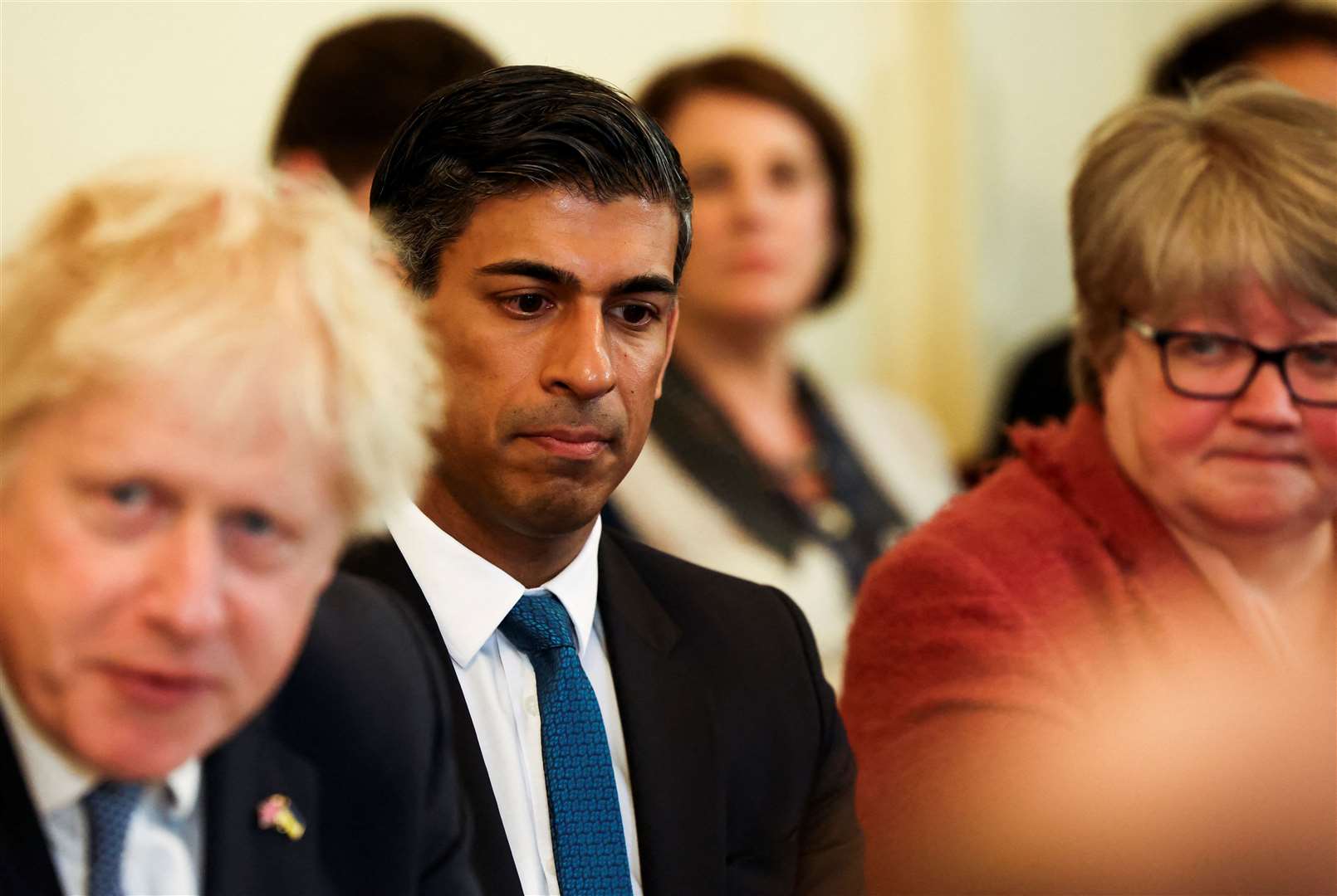 Chancellor Rishi Sunak at Tuesday’s Cabinet meeting (Henry Nicholls/PA)