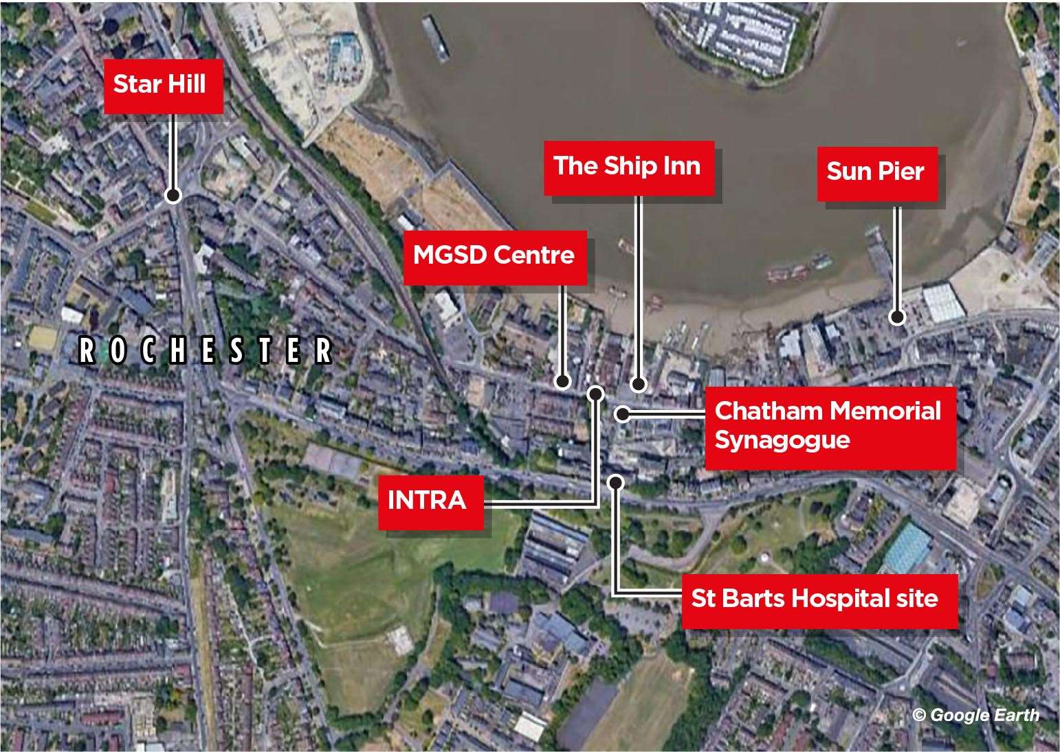 The Old High Street Intra Project is taking place across Rochester and Chatham