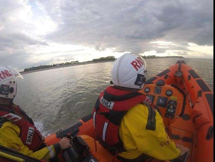A huge rescue effort was made to find the kayaker near Sheppey. Picture: RNLI/Chris Davey