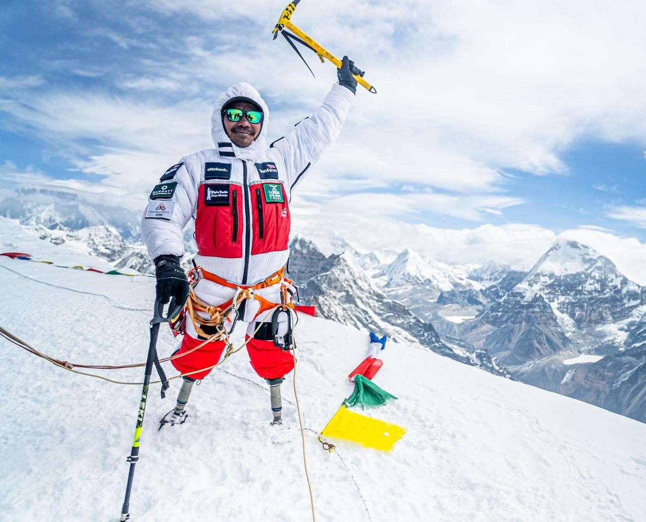 Hari Budha Magar during his expedition to the top of Mount Everest. Picture: Shanta Nepali Productions/Jeet Bahadur Tamang