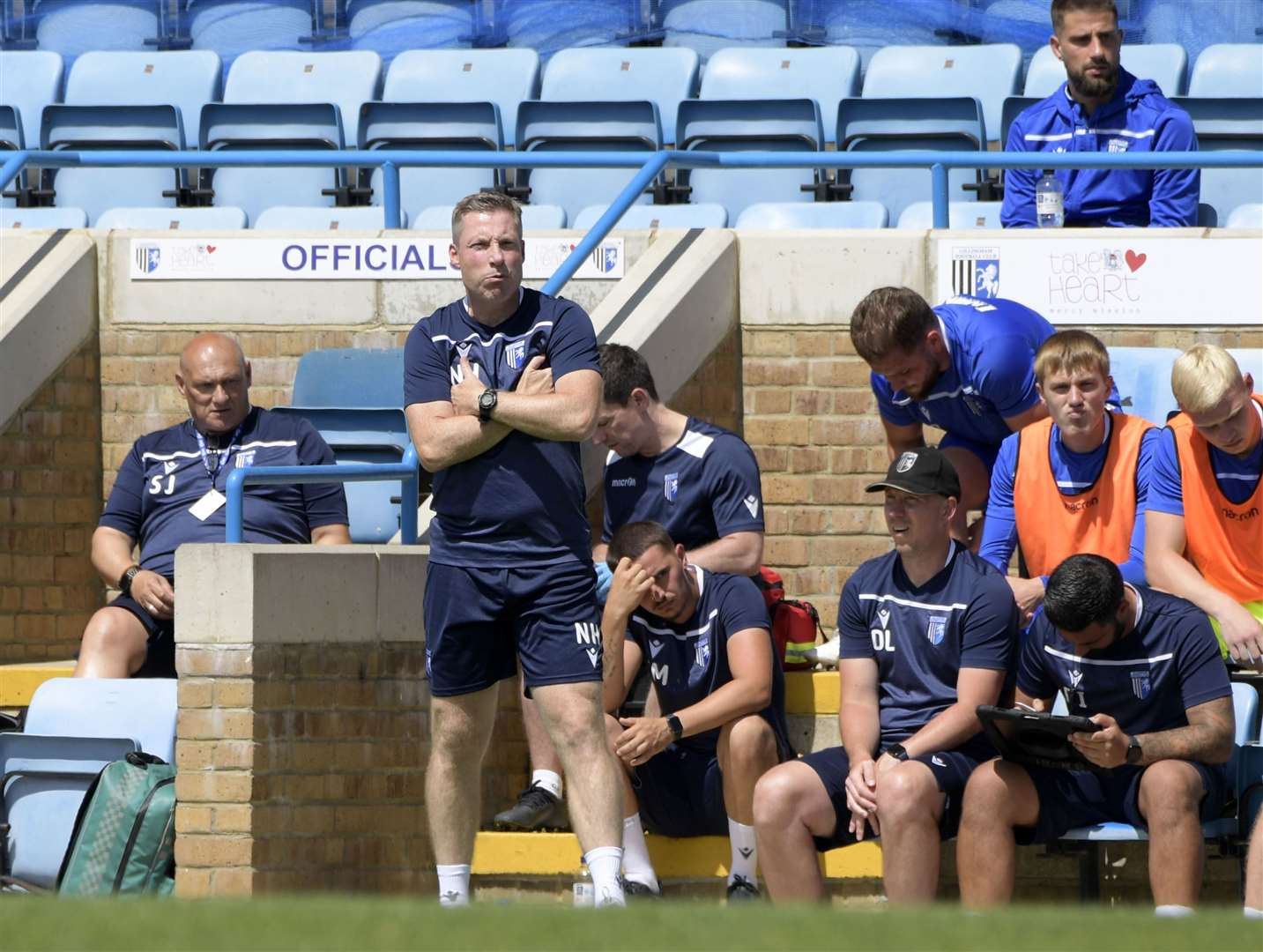 Manager Neil Harris wants four more in the door at Gillingham Picture: Barry Goodwin