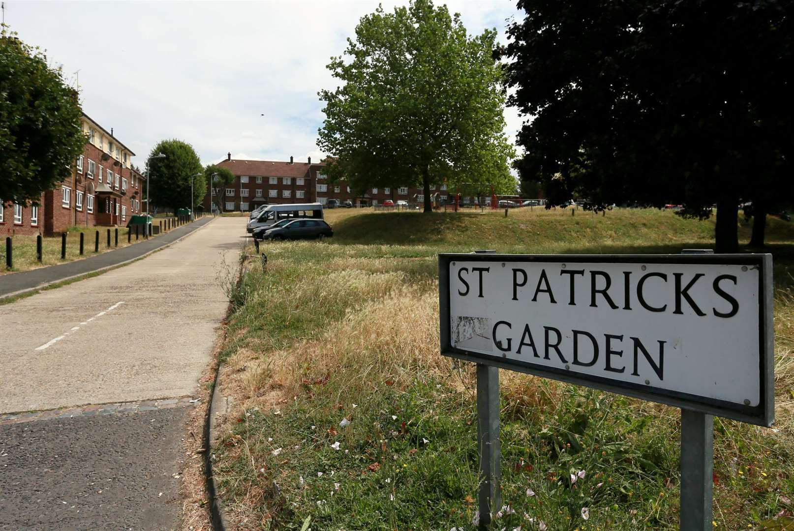 The man was found in St Patrick's Gardens