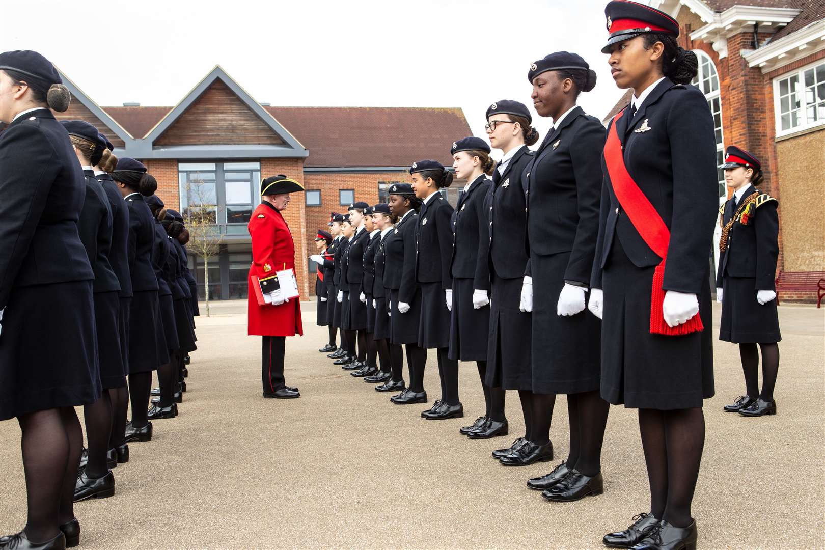 The Drill Competition winning students of Alanbrooke House. Photo by Matt Bristow/mattbristow.net