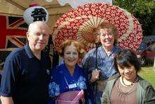 Cllr Sue Haddock (second from right) at the Will Adams festival