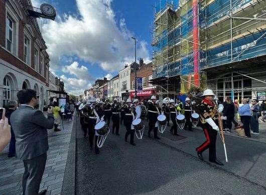 A civic parade took place through the streets of Maidstone on Friday to honour HMS Kent