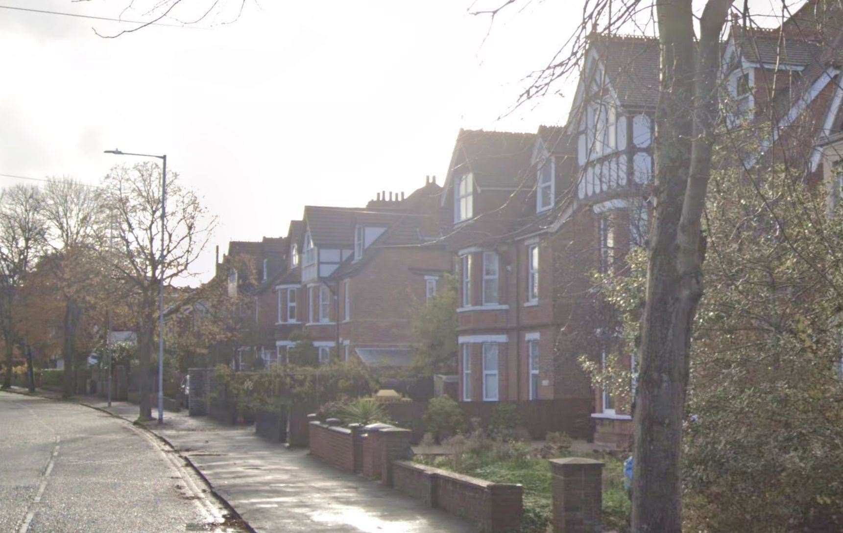 The home burglaries took place in Cherry Garden Avenue, Folkestone. Picture: Google