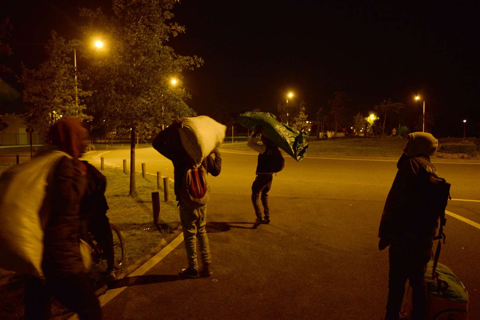 Migrants in Calais (Matt Payne/PA)