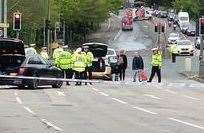 Police and the air ambulance were called after a man was hit by a car in London Road, Aylesford