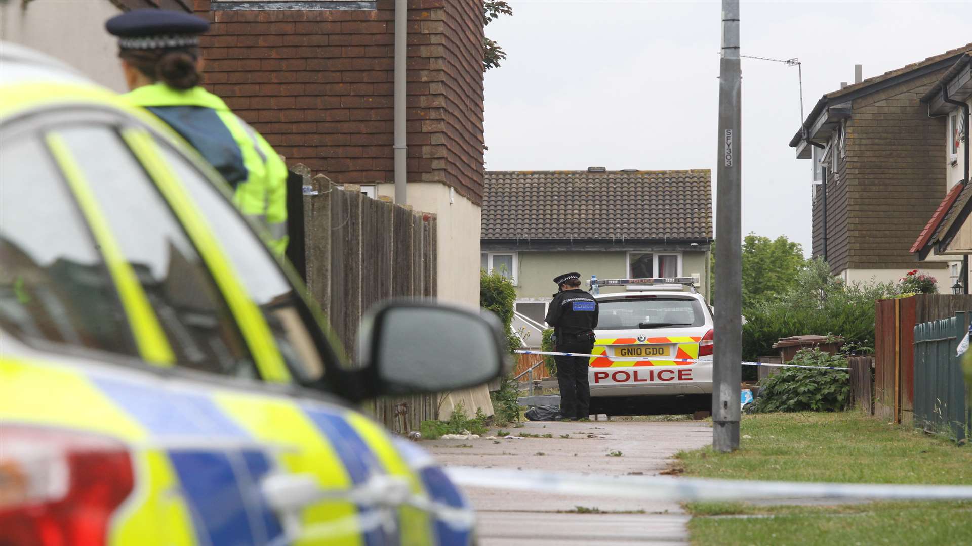 Kincross Close, Chatham, where Mr Berry's body was found on Sunday, July 12. Picture: John Westhrop