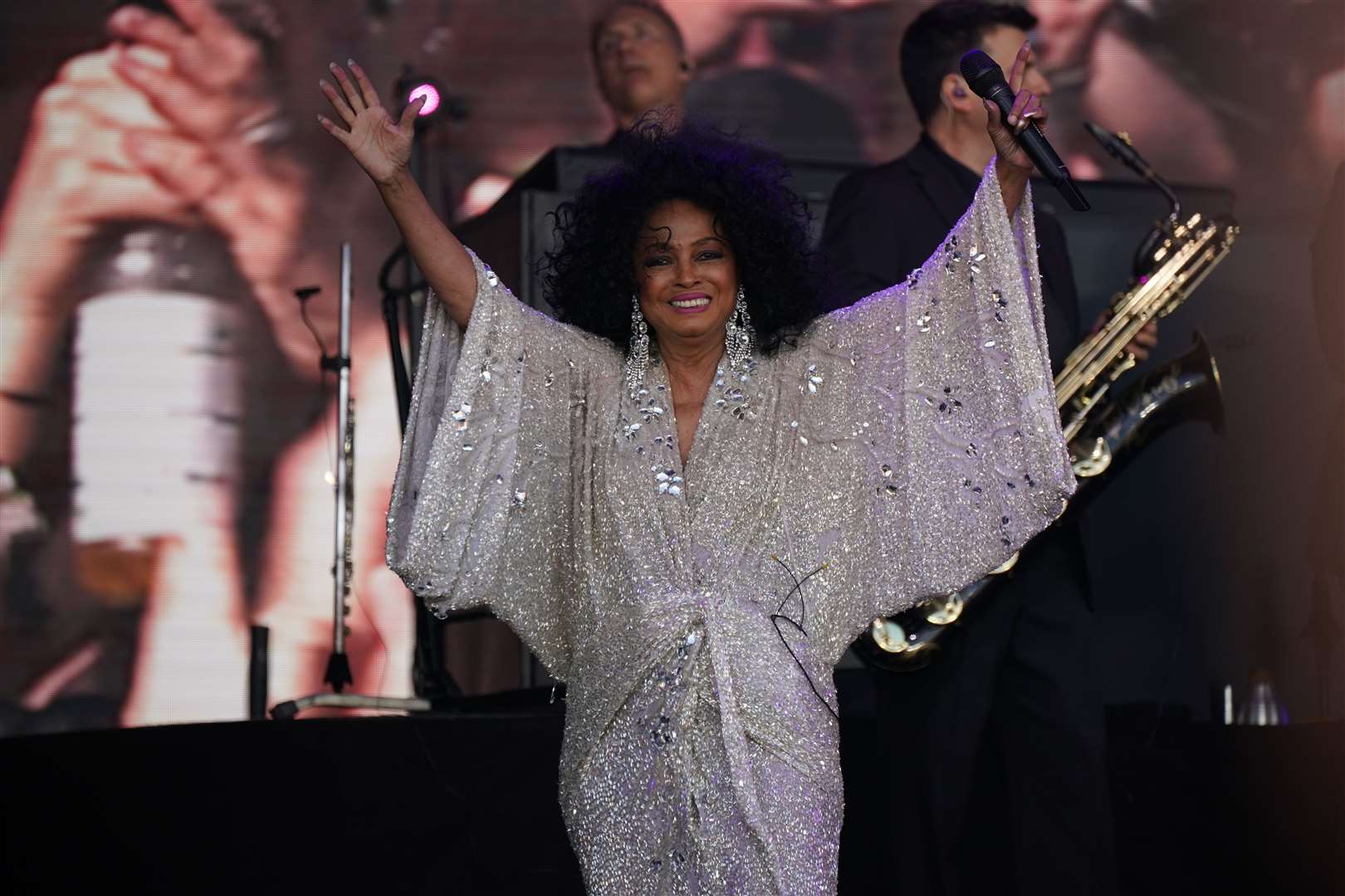 Soul singer Diana Ross filled the Sunday teatime legends slot (Yui Mok/PA)