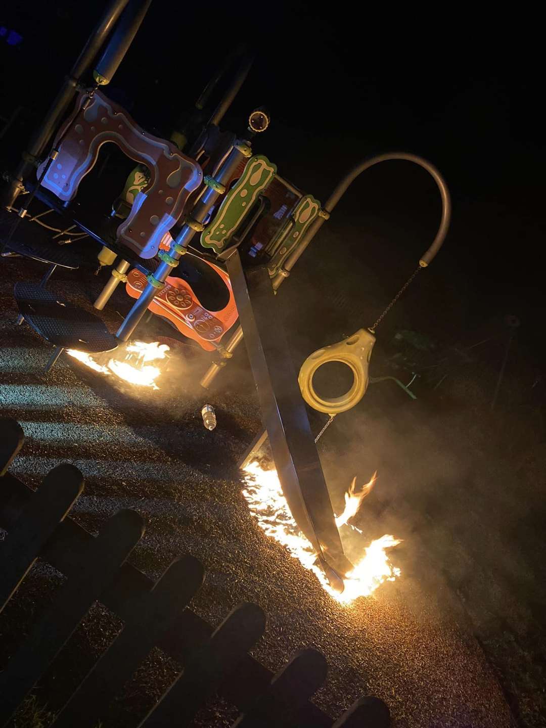 Play equipment set alight in Minster