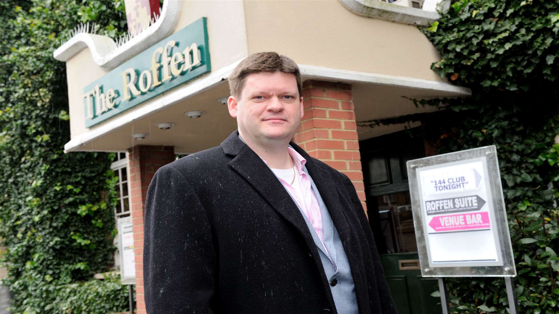 Roan Kearsey-Lawson, who organises the modern jazz club inside the Roffen Club in Rochester