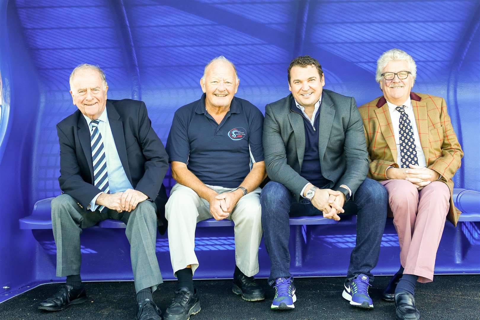 Sir Roger Gale, Clive Cripps (president Herne Bay Hockey Club) Mark Quinn, Cllr Mark Dance. Picture: Matt Bristow/mattbristow.net (5566297)