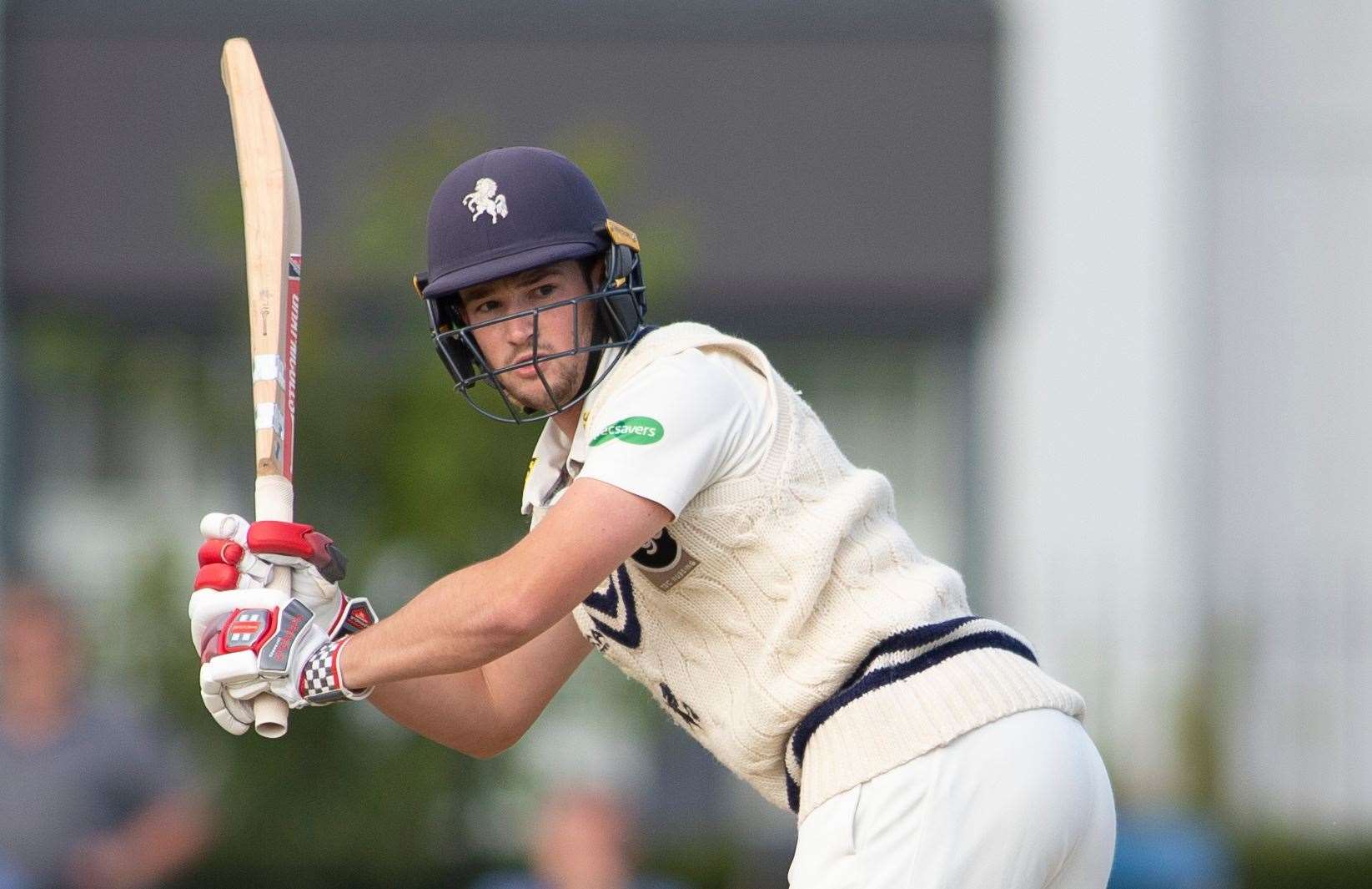 Ollie Robinson - made 28 not out as Kent were beaten by Lancashire on Sunday. Picture: Ady Kerry