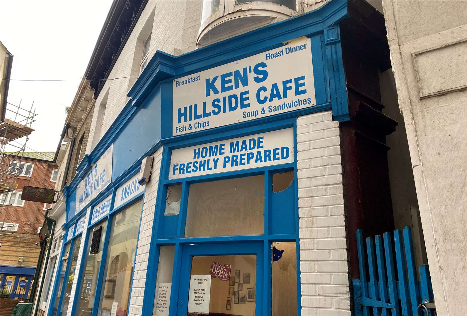 The Hillside Cafe in Folkestone is also known as ‘Ken’s Cafe’ and has an army of loyal customers